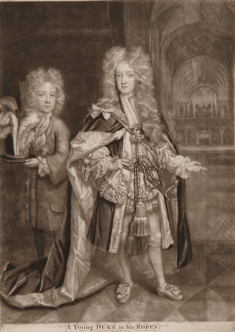 William, Duque de Gloucester e Benjamin Bathurst de John Smith