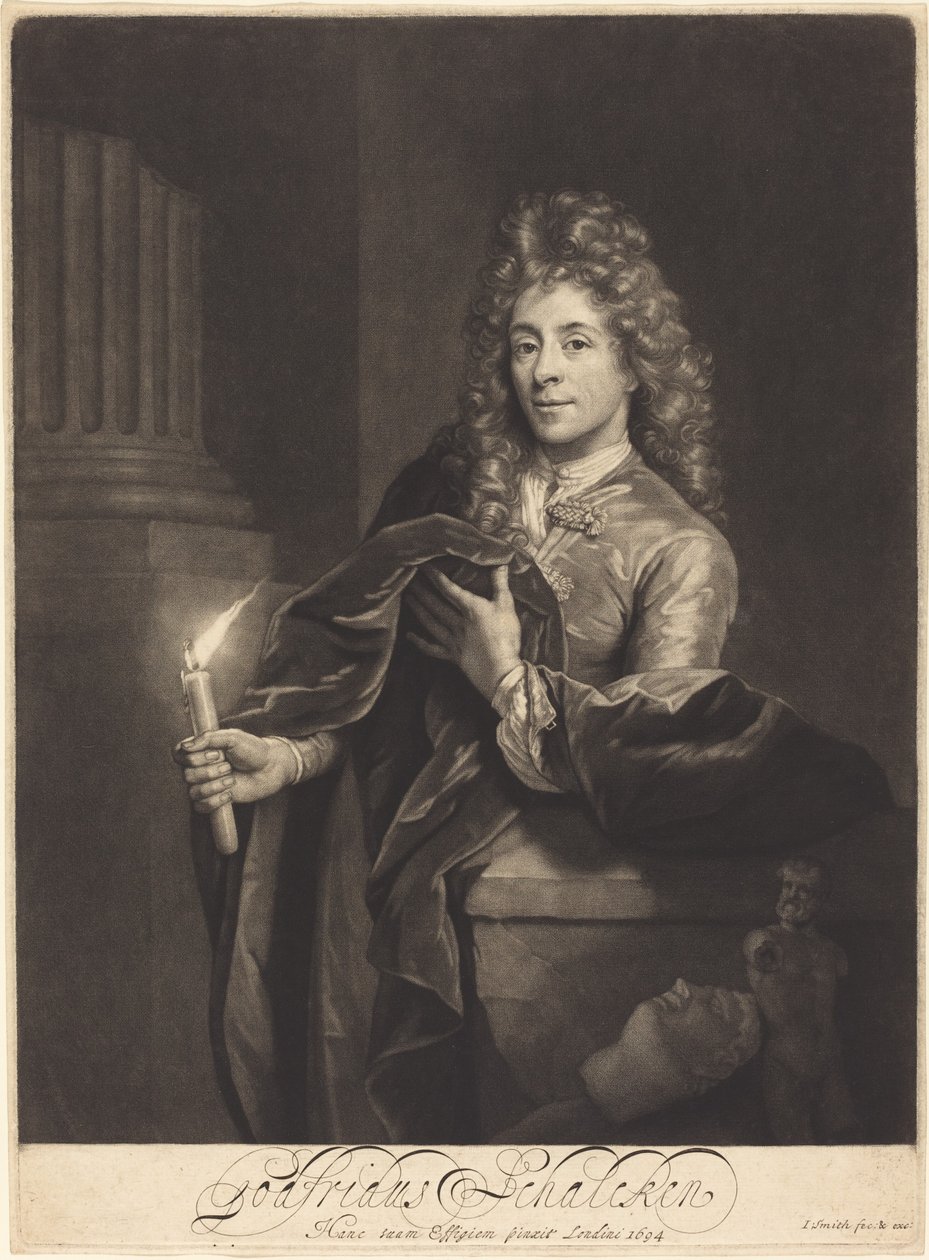 Godfried Schalcken de John Smith after Godefridus Schalcken