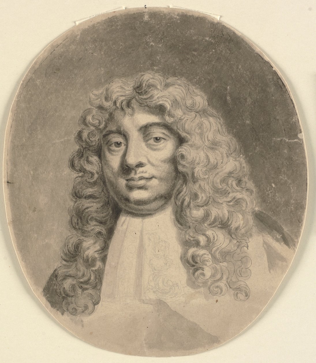Retrato de cabeça e ombros de um homem, depois de um retrato do século XVII (O Conde de Lauderdale) de John Sparrow