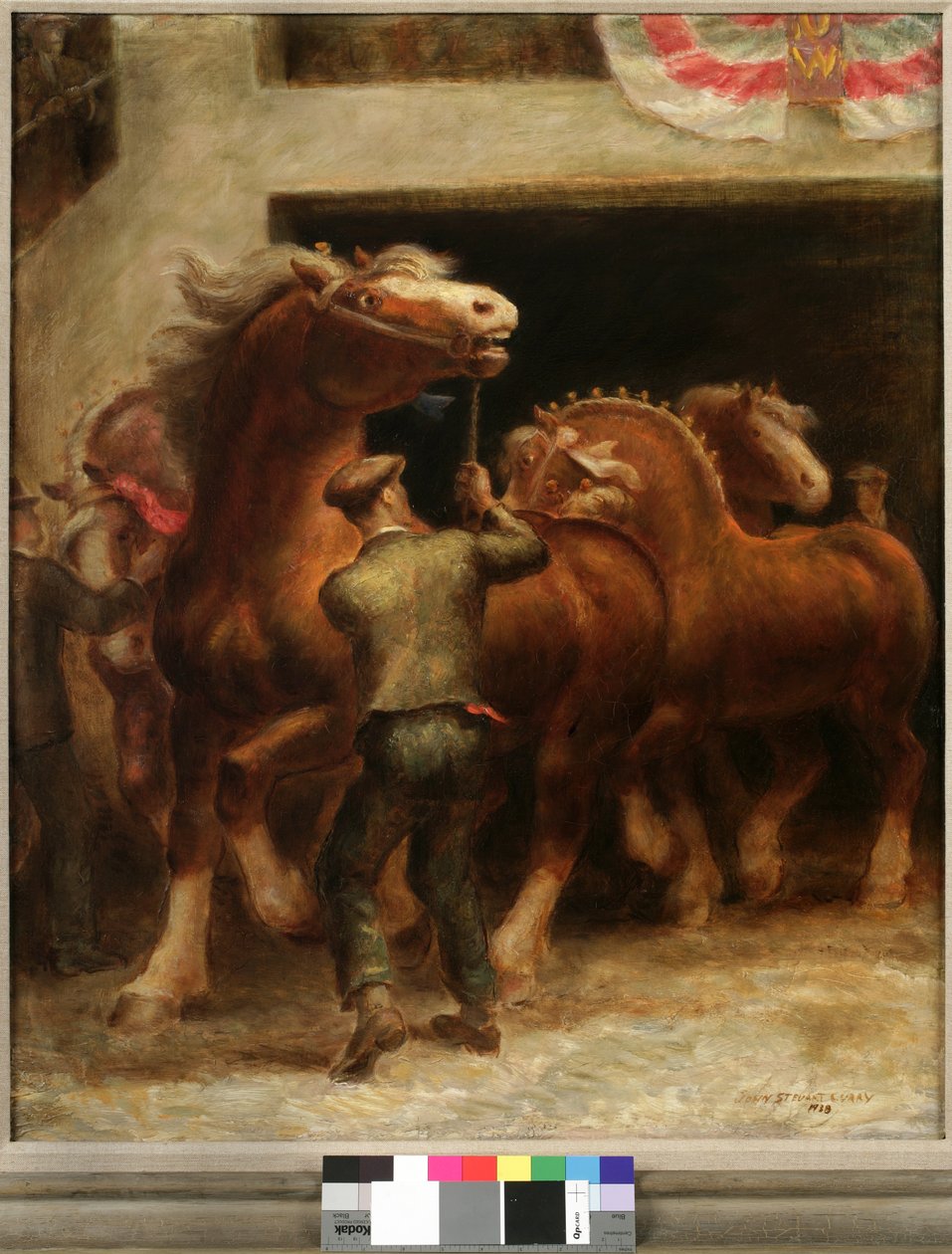 garanhões belgas de John Steuart Curry