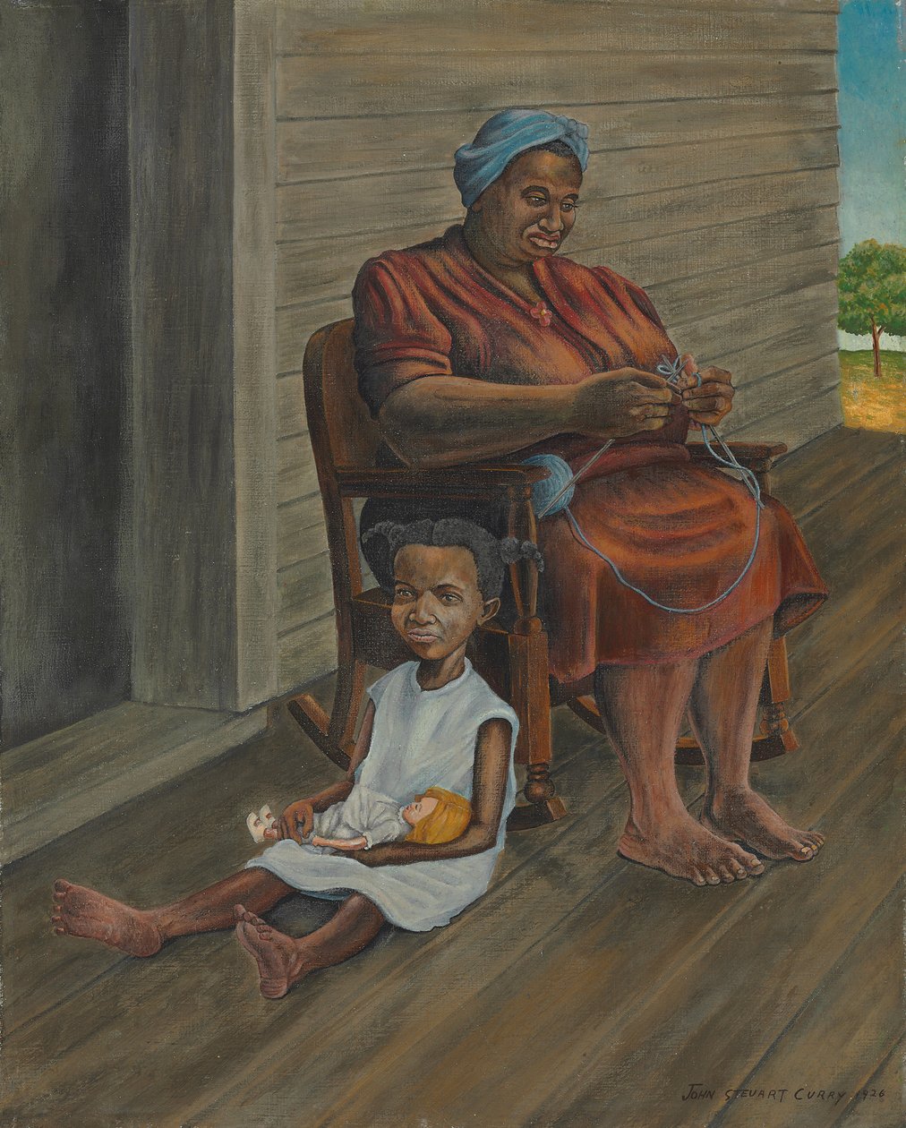 No alpendre de John Steuart Curry