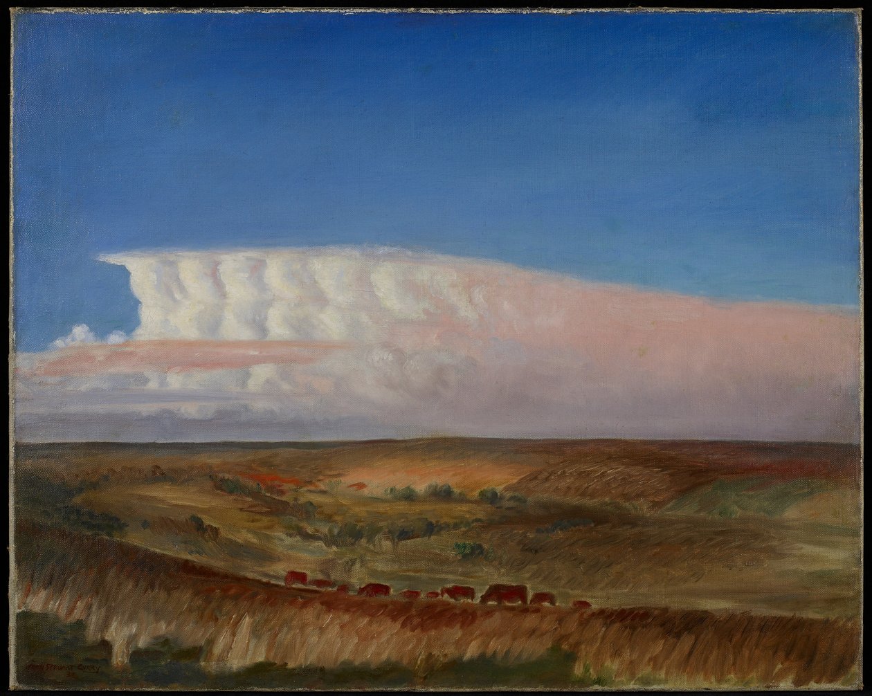A Nuvem, c.1930 (óleo sobre tela) de John Steuart Curry