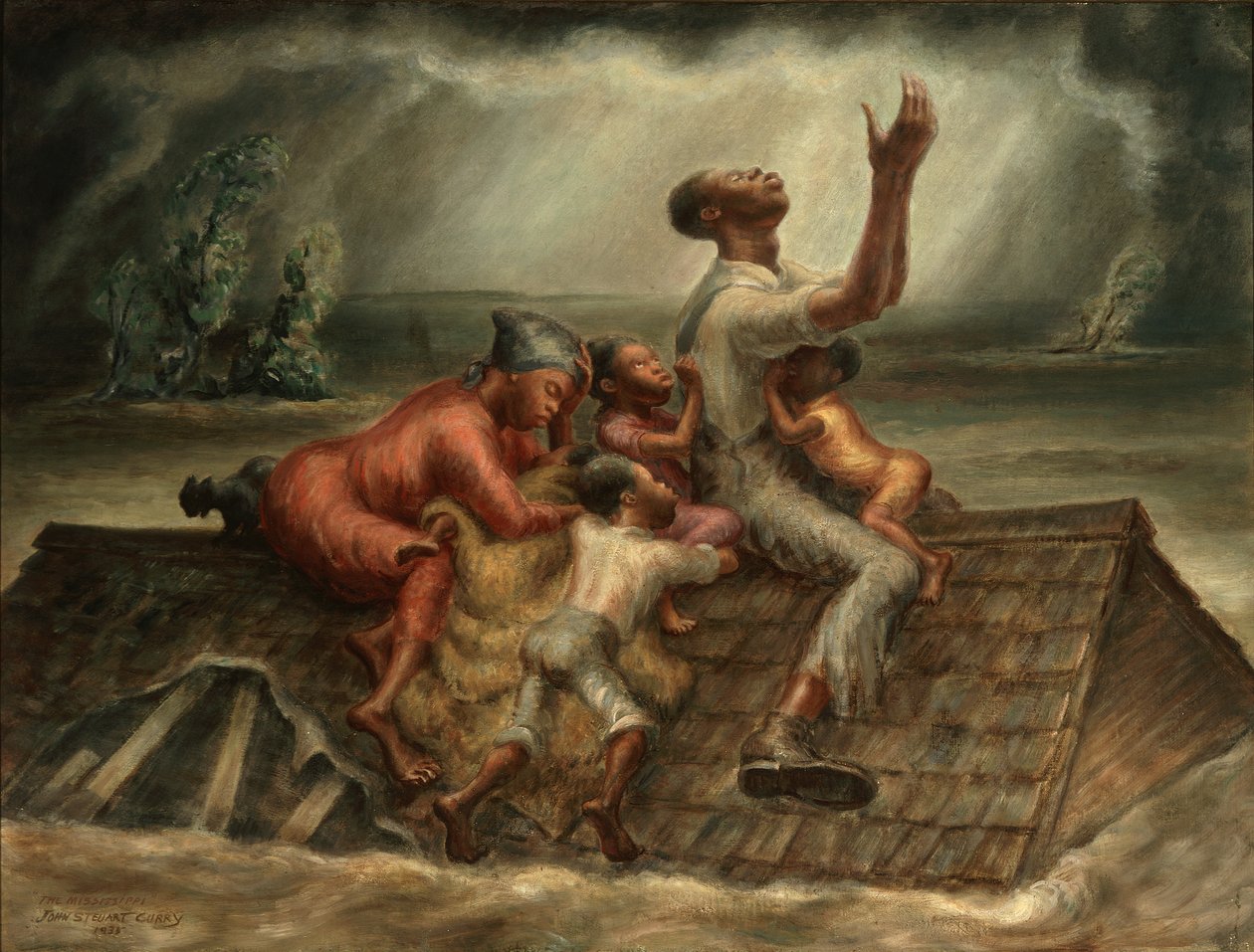 O Mississipi de John Steuart Curry
