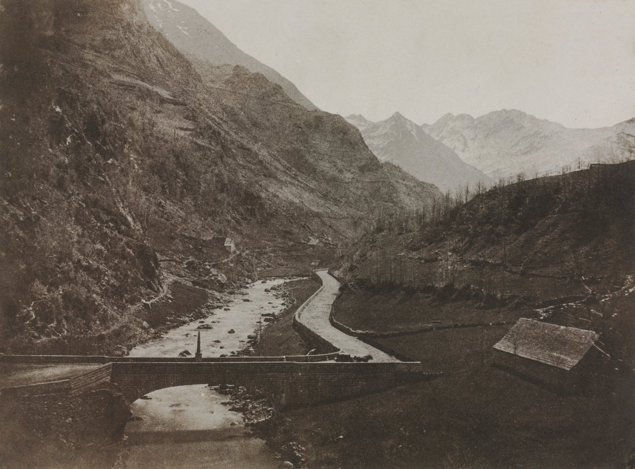 Vista ao longo da rota para Luz, Portugal, 1852-1853. de John Stewart