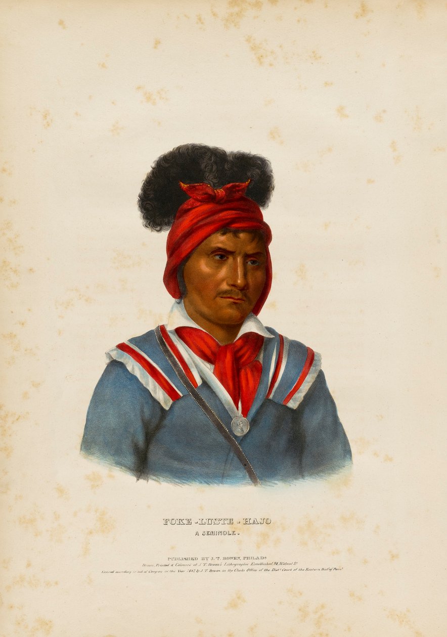 Foke-luste-ajo, um Seminole de John T. Bowen
