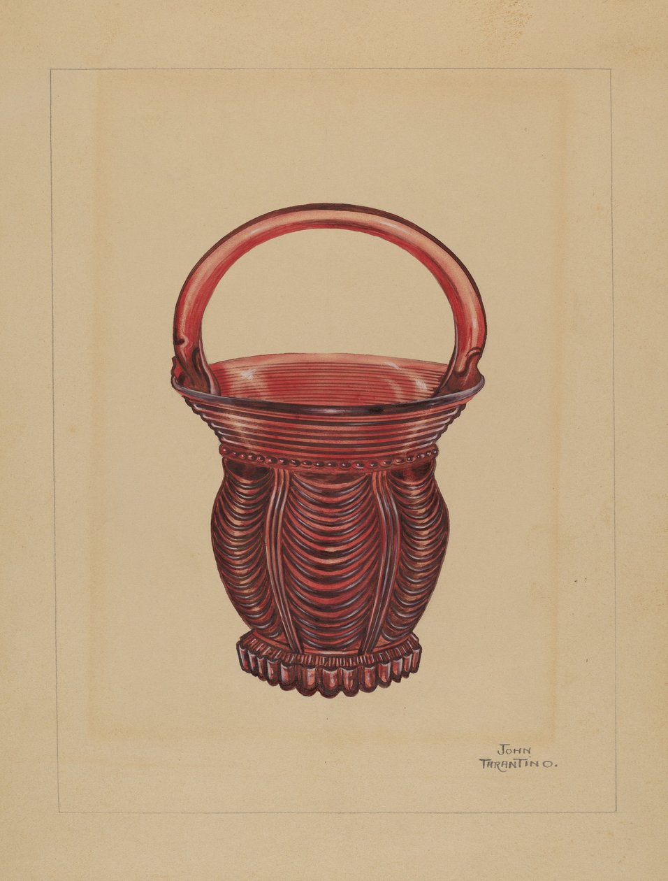 Cesta Pequena Ornamental, c. 1936. de John Tarantino
