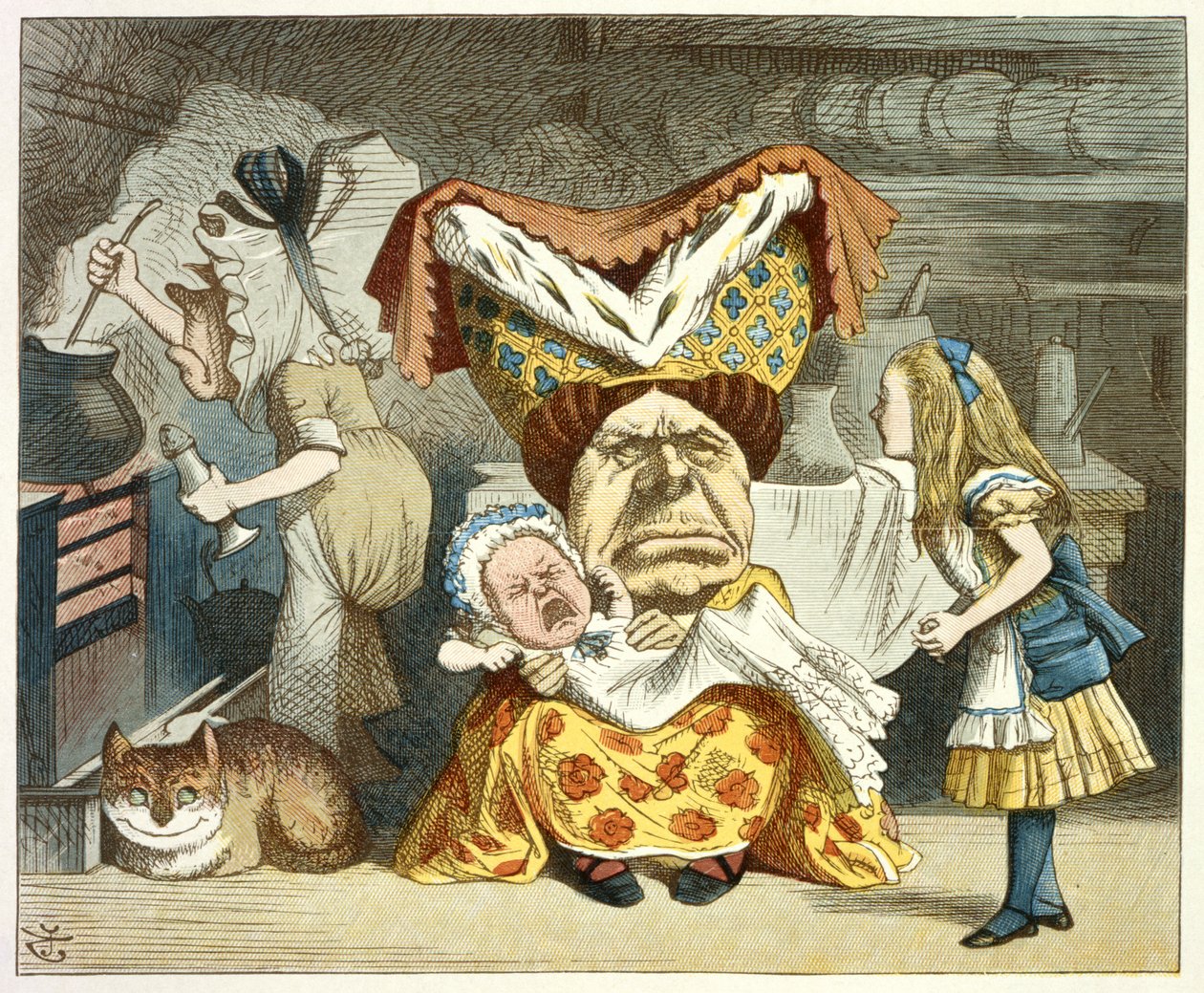Alice e a Duquesa de John Tenniel