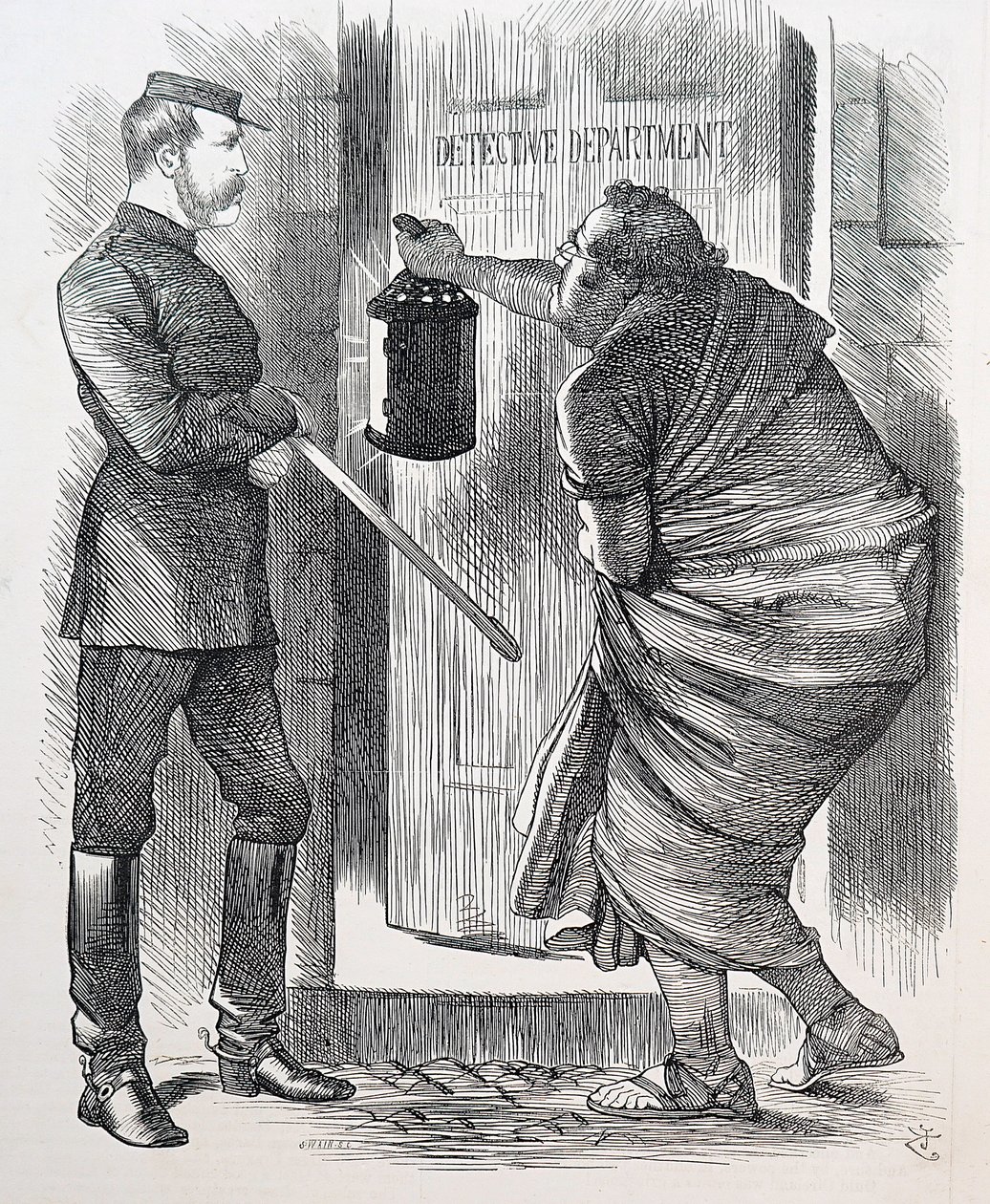 Desenho animado de John Tenniel de John Tenniel
