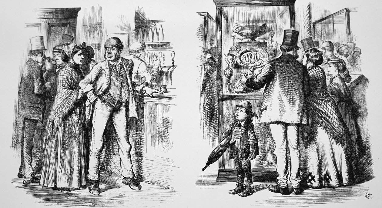 Desenho animado de John Tenniel de John Tenniel