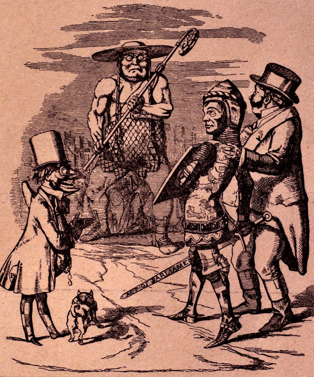 Desenho animado de Punch de Sir John Tenniel de John Tenniel