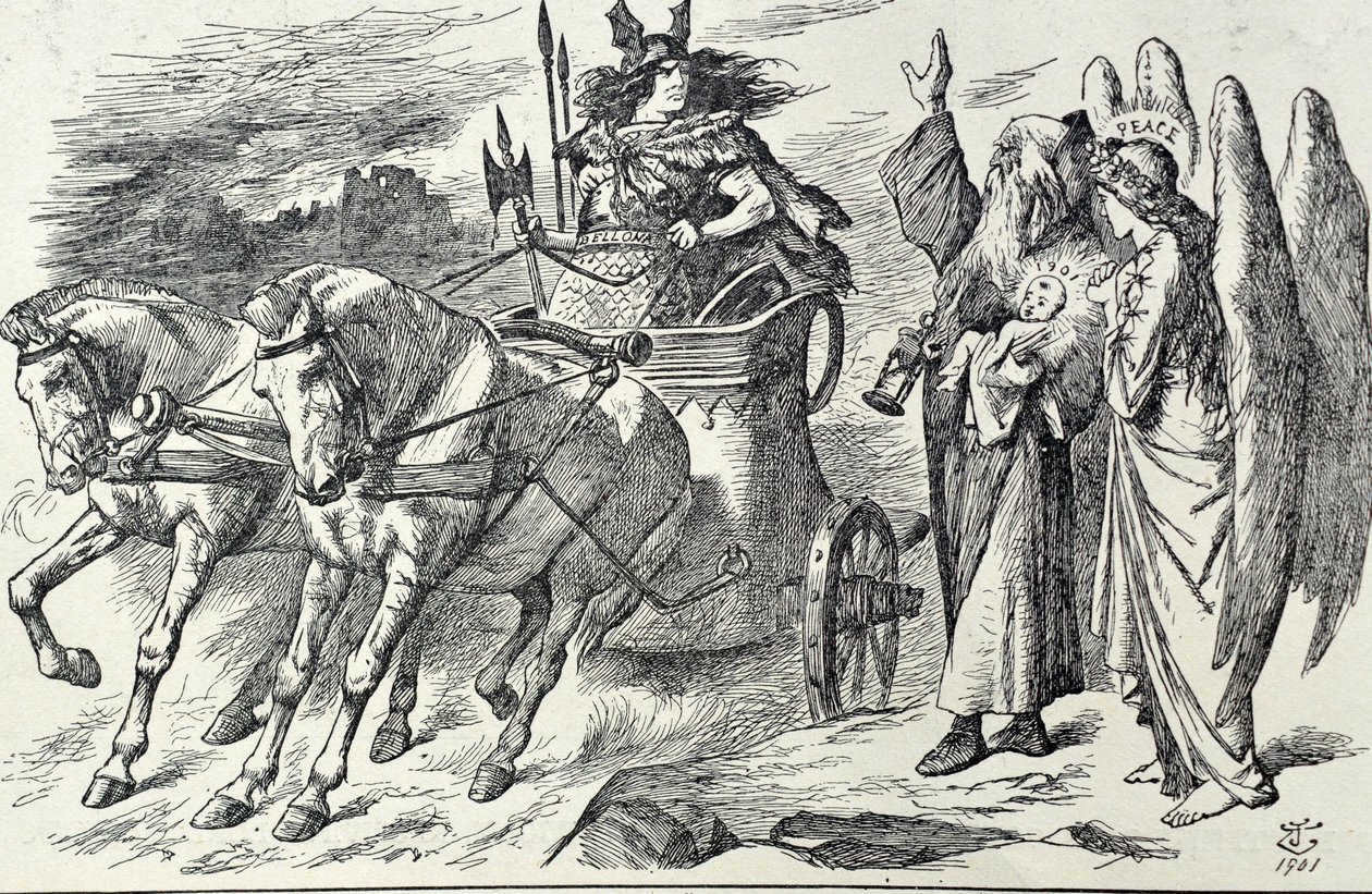 Desenho animado de Punch entitulado Apelo do Tempo de John Tenniel