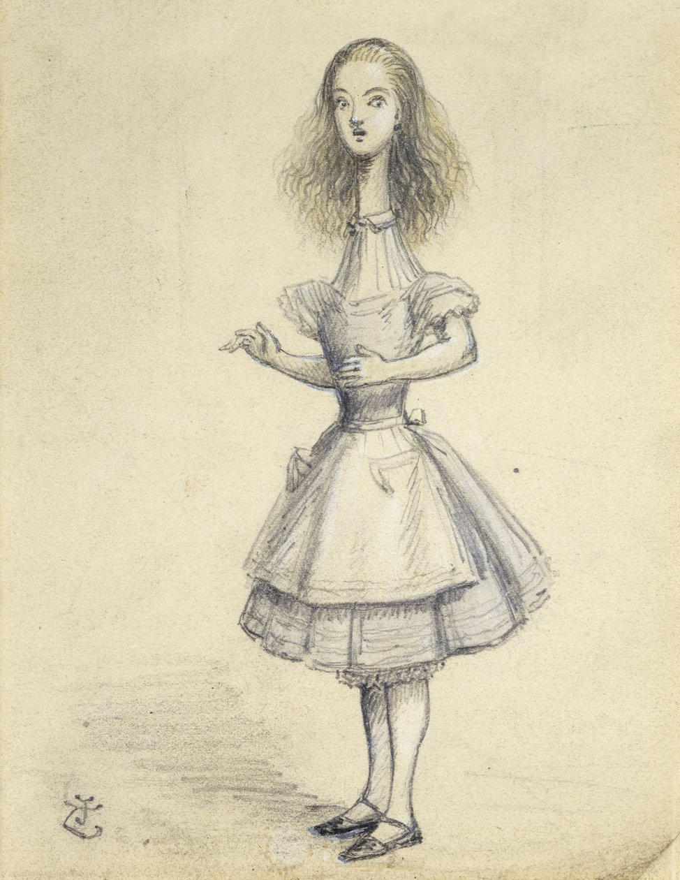 "Curioser e Curioser" de John Tenniel