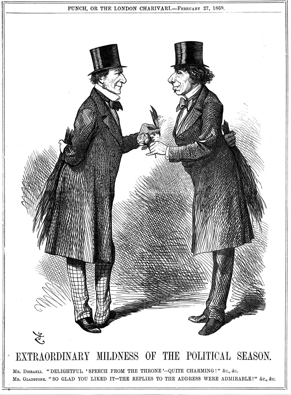 Gentileza extraordinária da temporada política, 1869 de John Tenniel