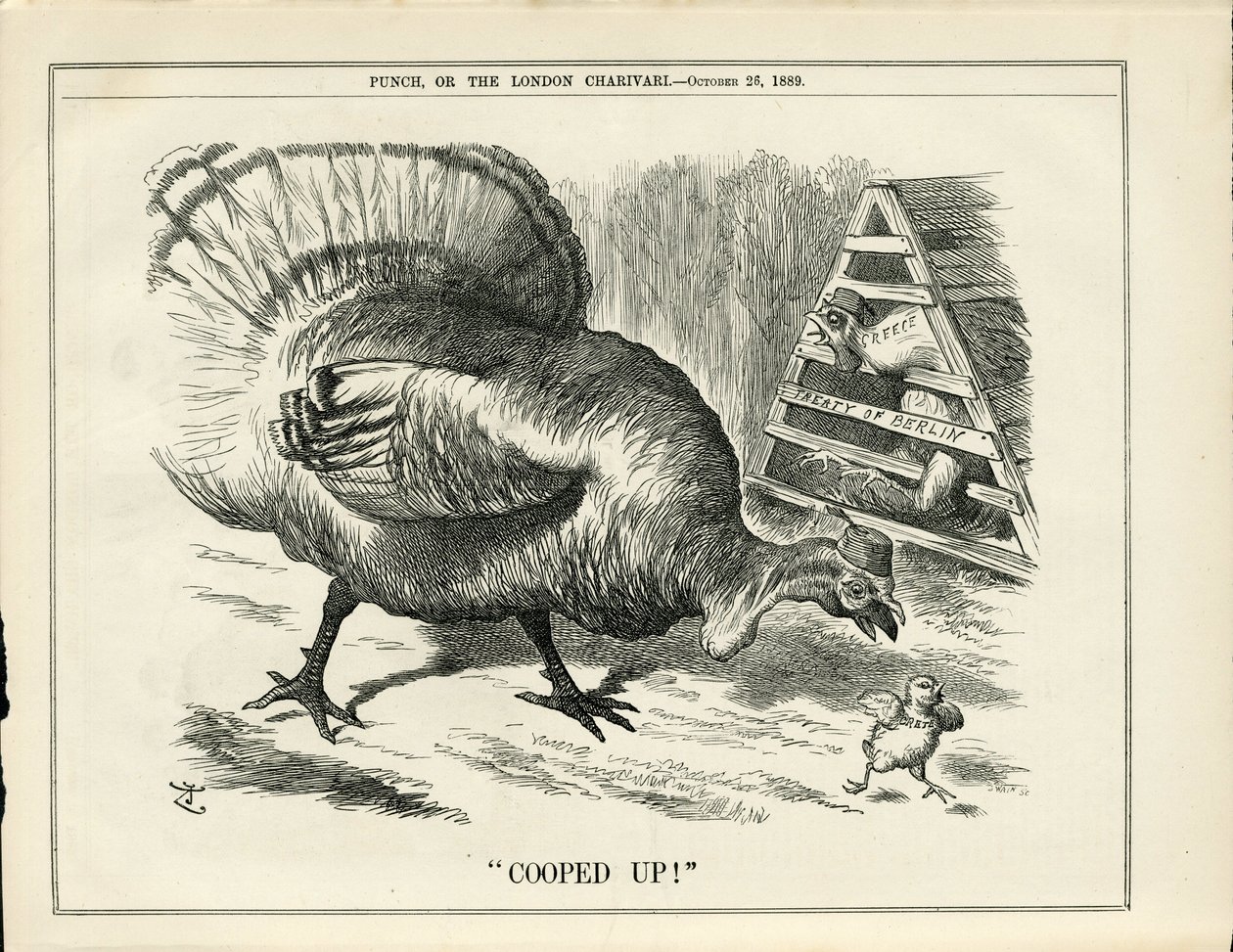 Ilustração de John Tenniel (1820-1914) em Punch de John Tenniel