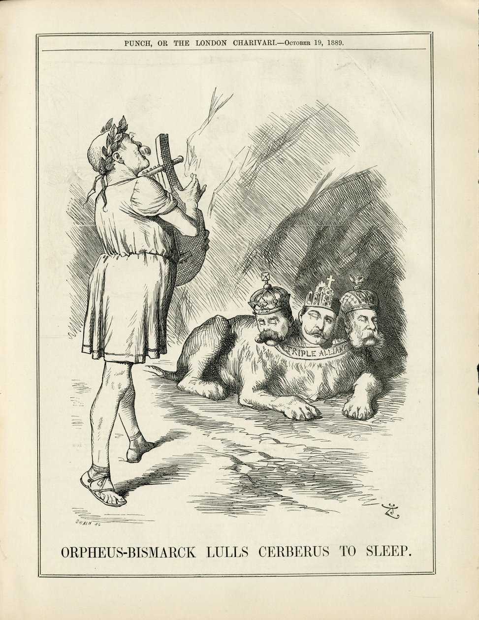 Ilustração de John Tenniel (1820-1914) em Punch de John Tenniel