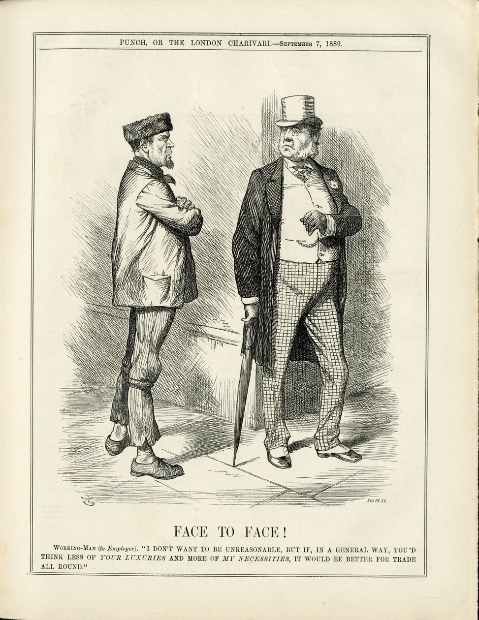 Ilustração de John Tenniel (1820-1914) em Punch de John Tenniel