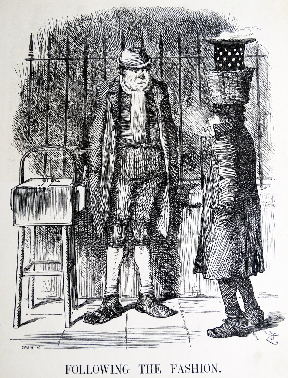 Desenho animado John Tenniel intitulado "Limited Liability Companys" (Sociedades de Responsabilidade Limitada) de John Tenniel