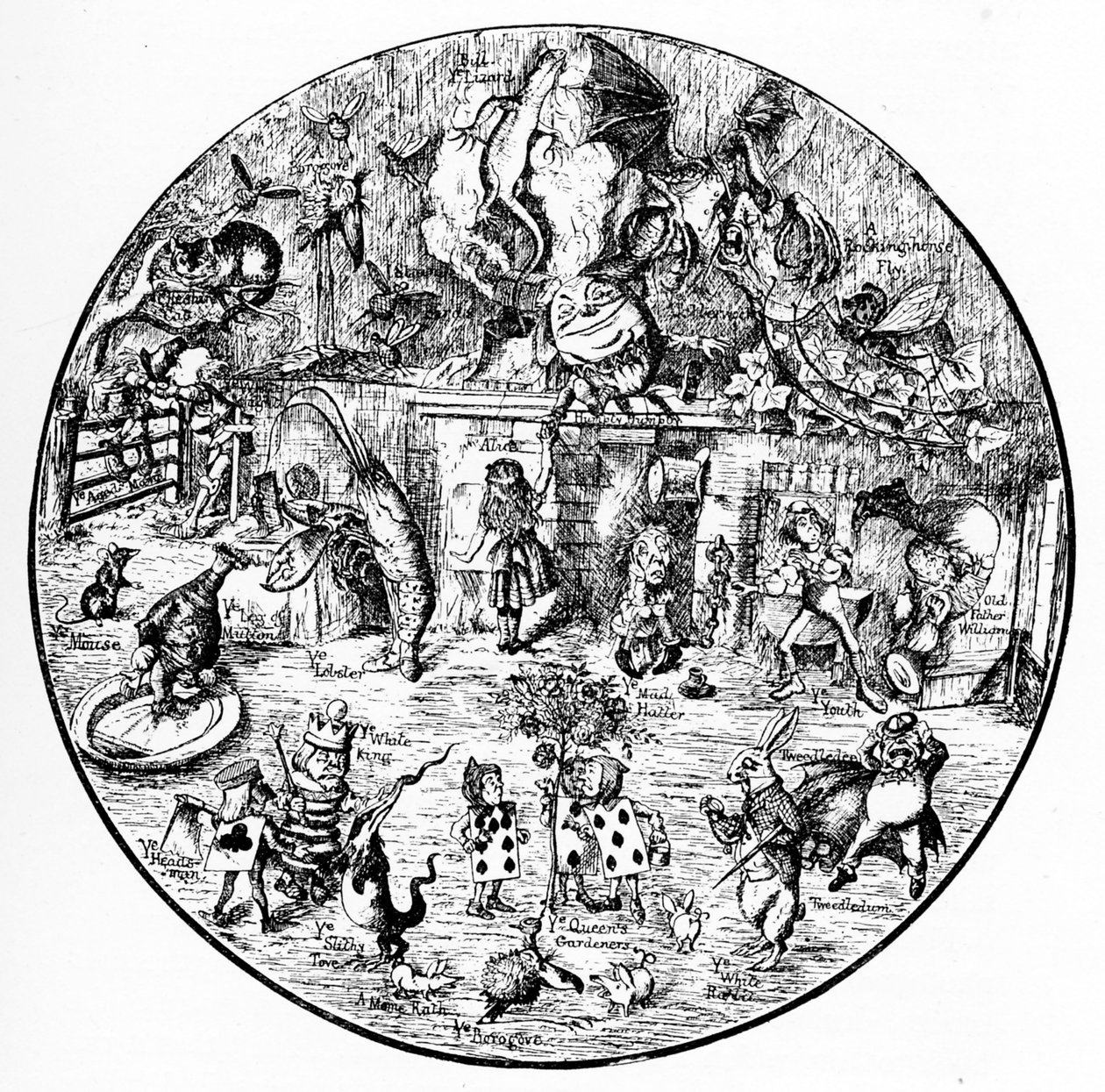 As ilustrações de John Tenniel de Alice no País das Maravilhas de John Tenniel