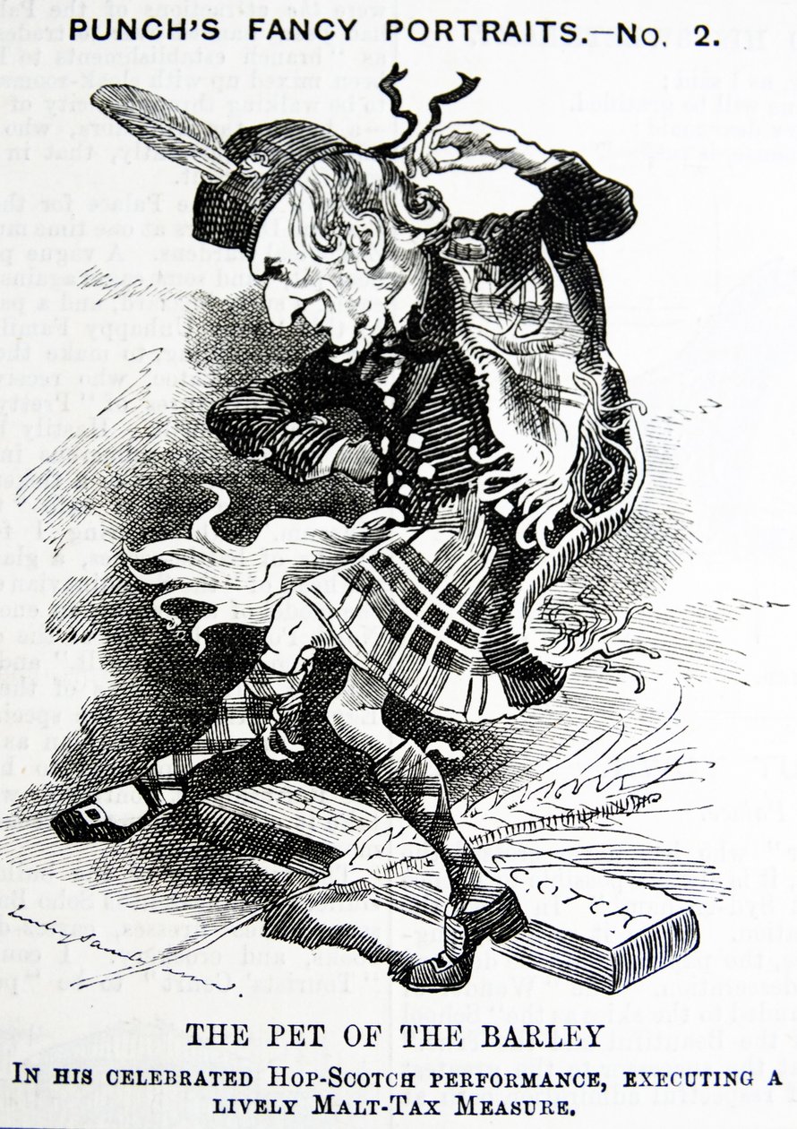 Sátira política retratando William Ewart Gladstone de John Tenniel