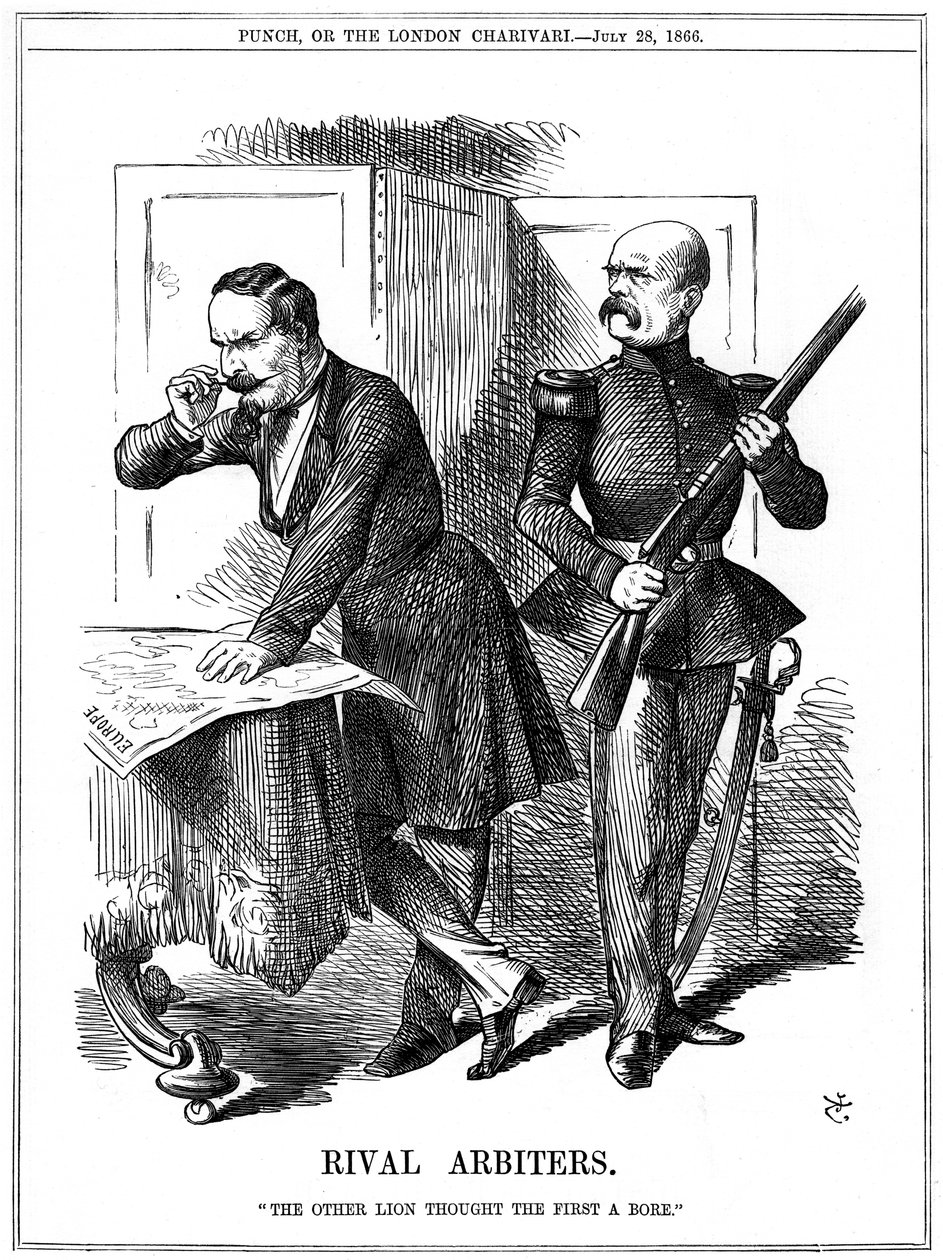 Árbitros rivais, 1866 de John Tenniel