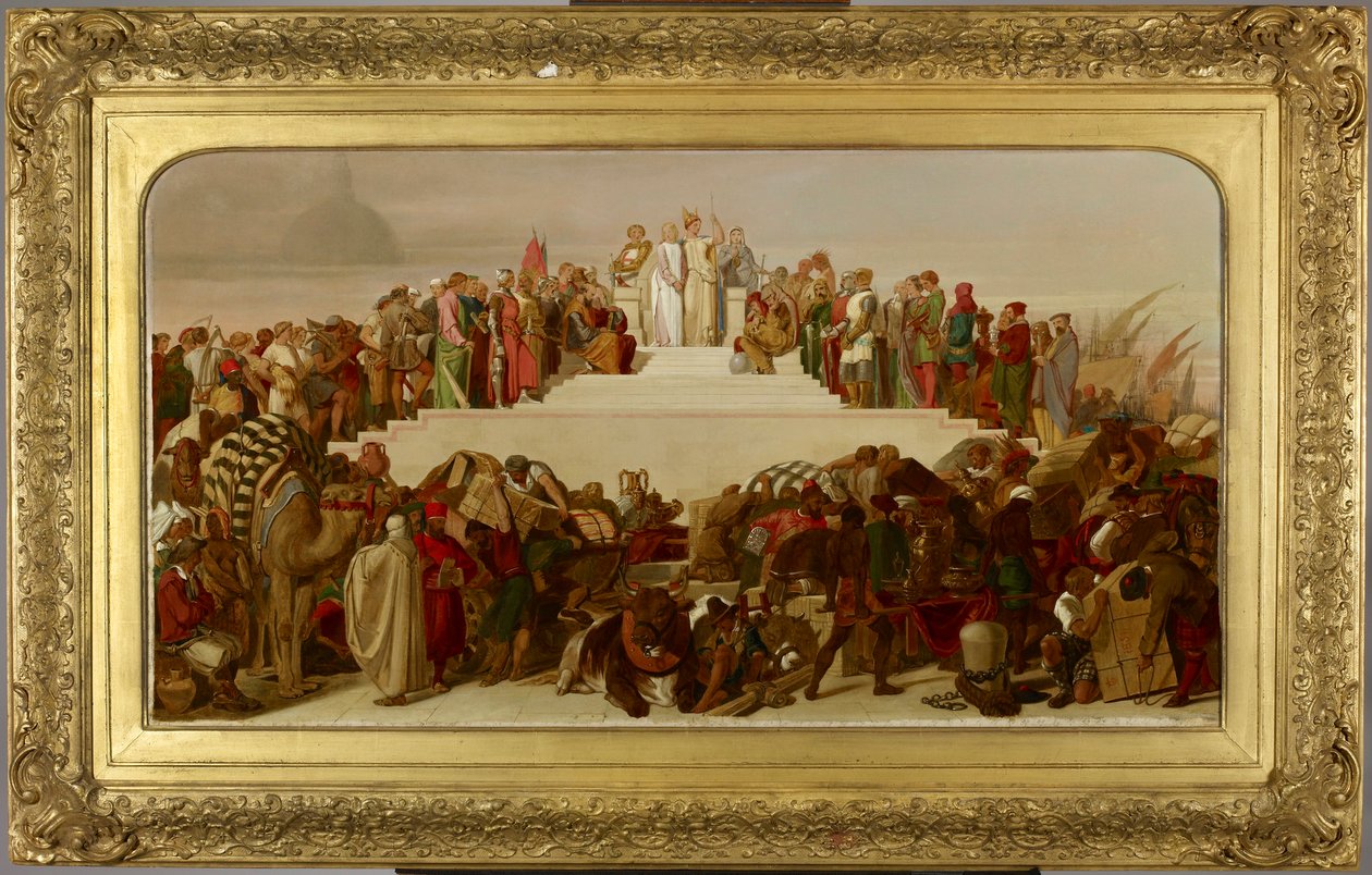 Esboço para um quadro de grandes dimensões em curso, representando alegoricamente o Grande Encontro Industrial de todas as nações, em 1851 d.C. de John Tenniel