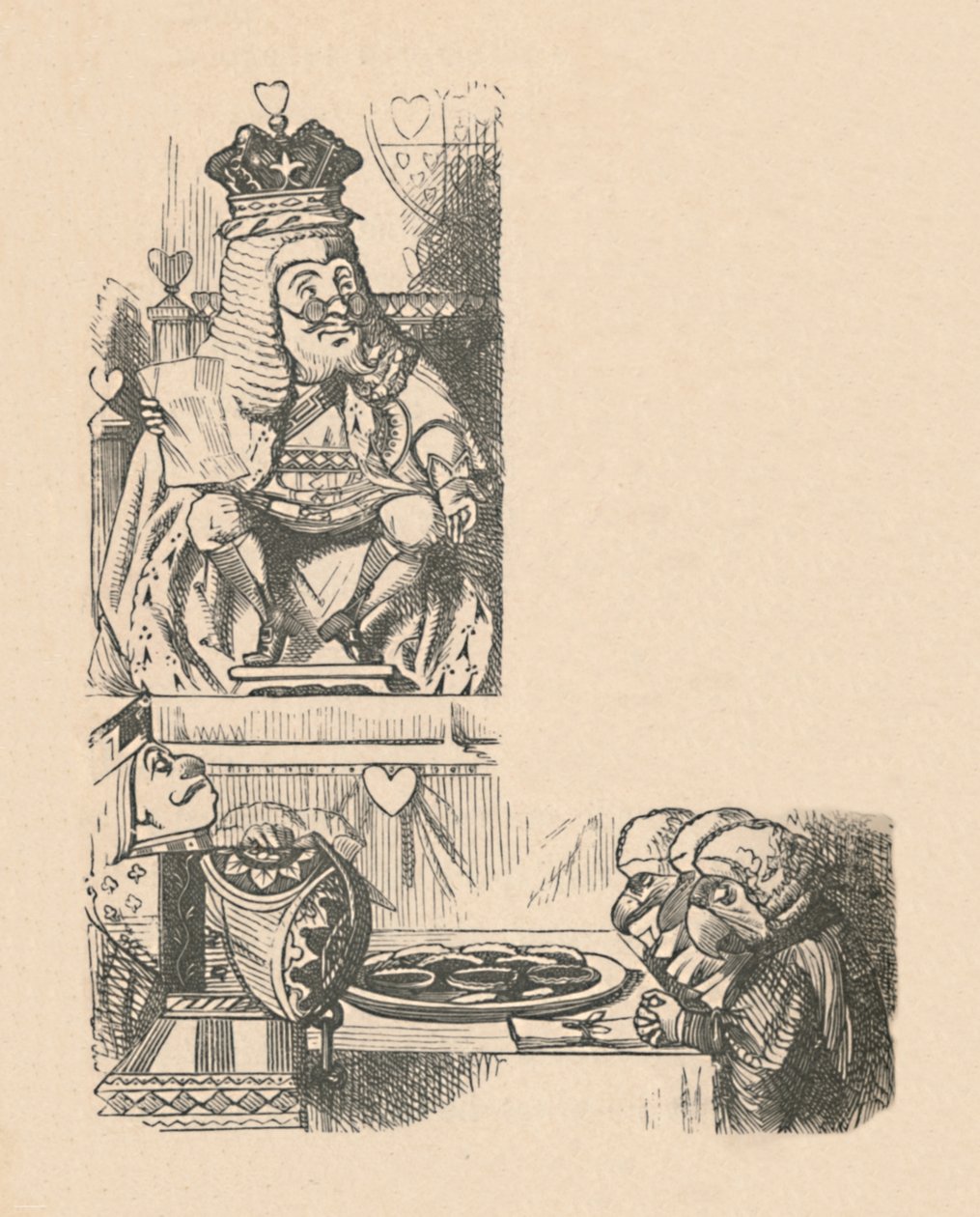 O caso das tortas, 1889 de John Tenniel