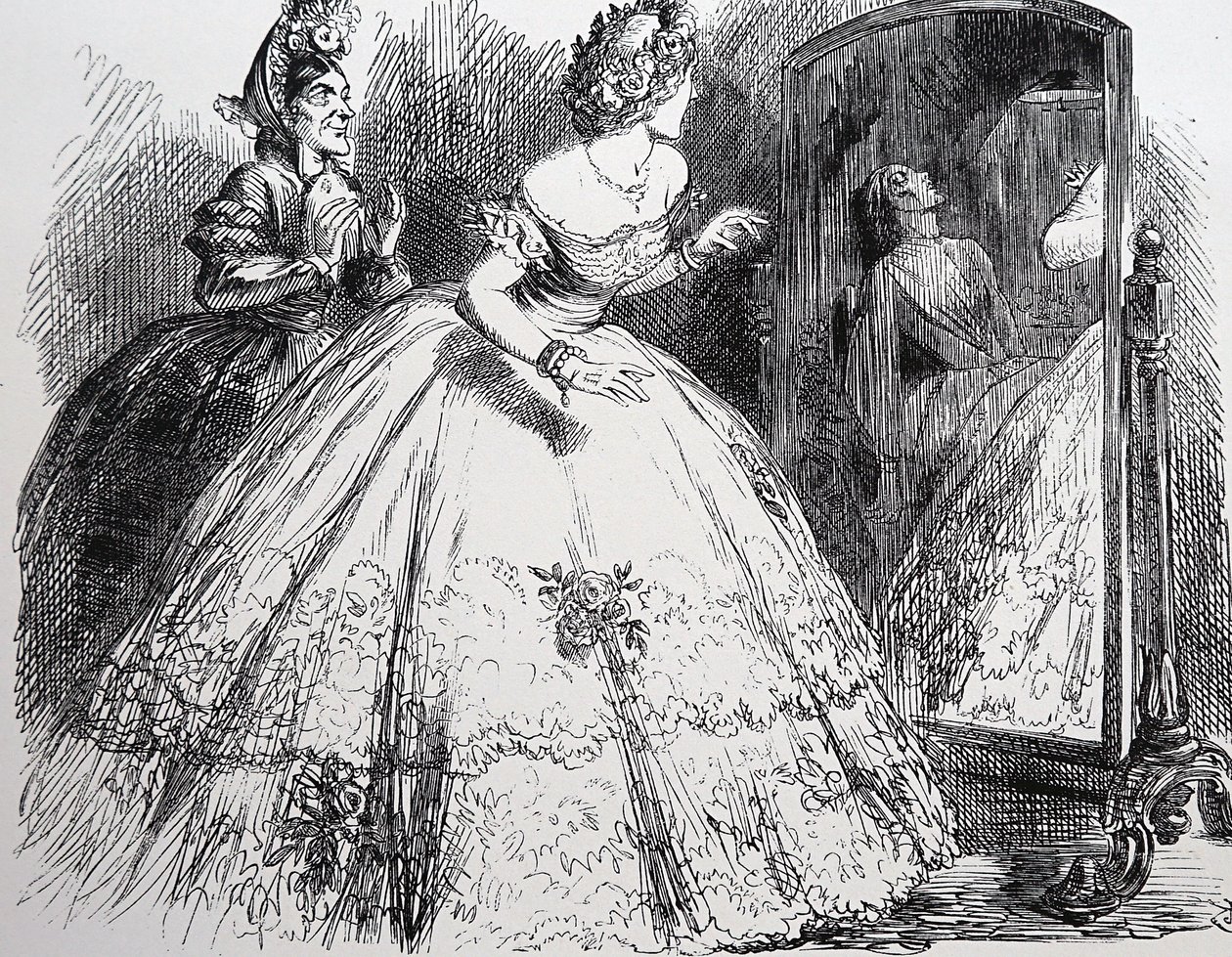 A Senhora Assombrada de John Tenniel