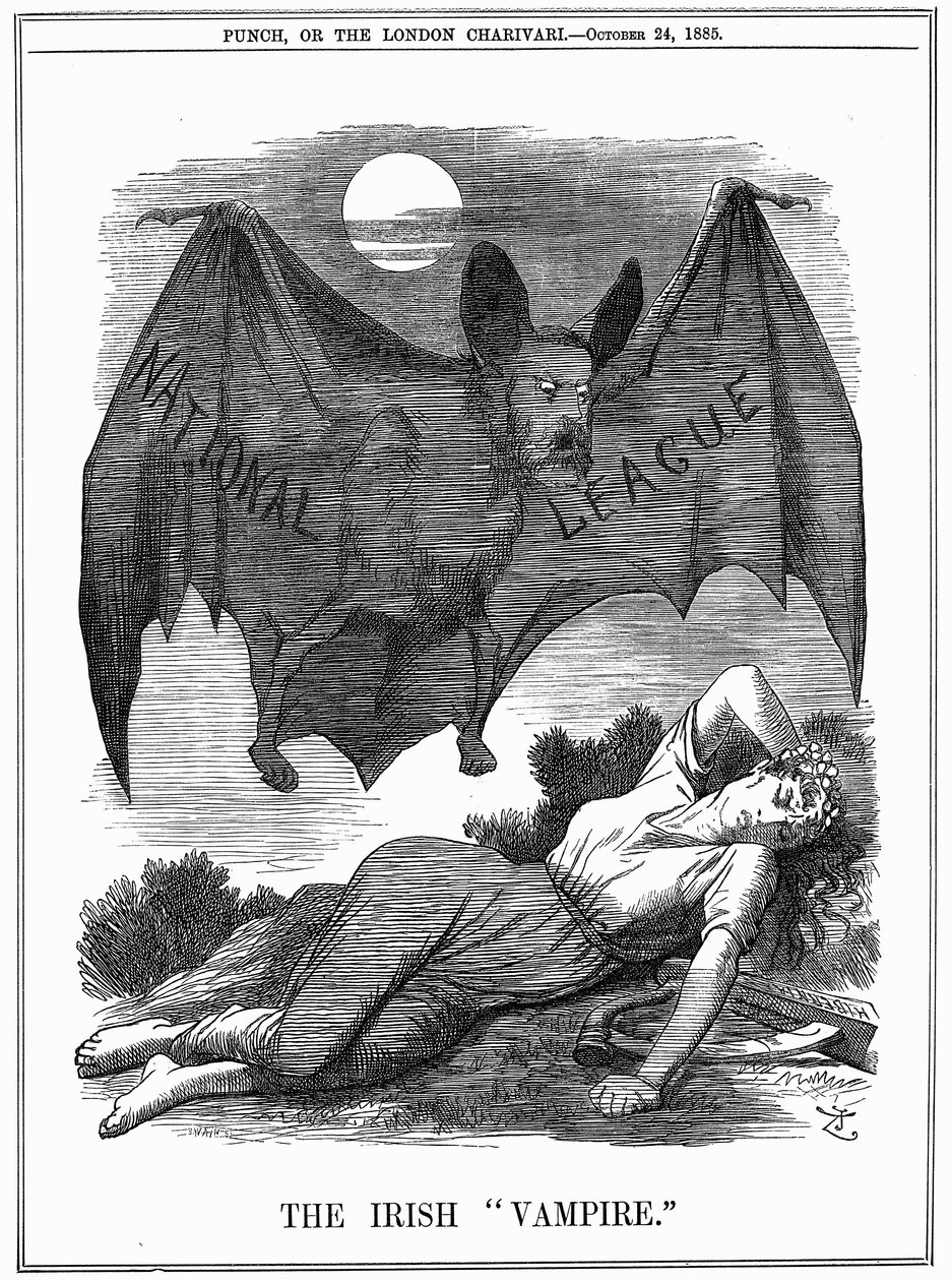 O vampiro irlandês, 1885 de John Tenniel
