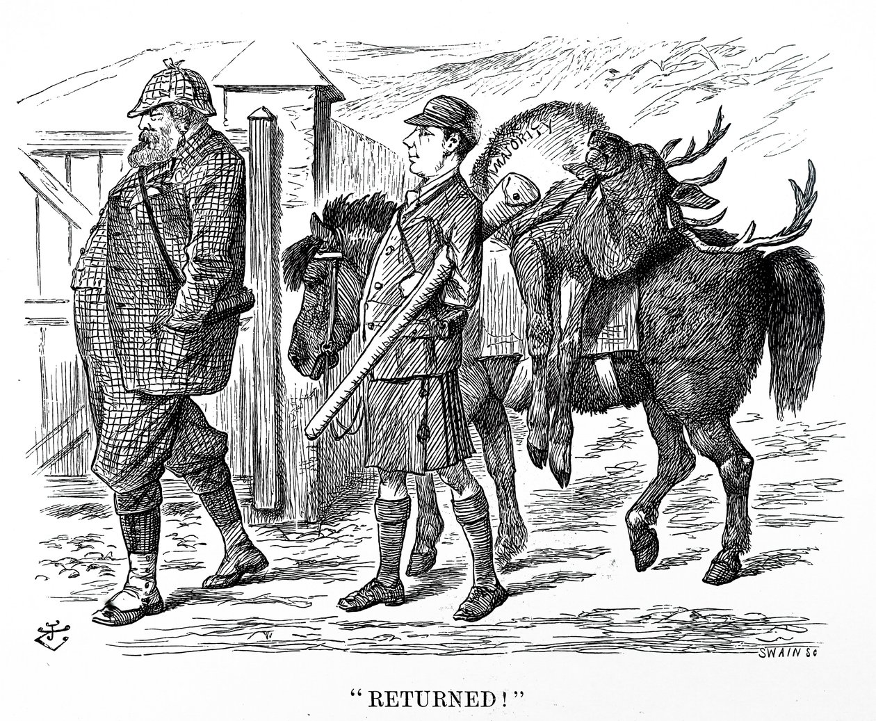 As Eleições Khaki de John Tenniel