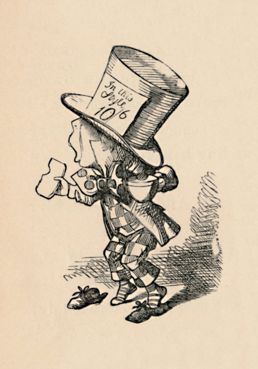 O Chapeleiro Maluco no Tribunal, 1889 de John Tenniel