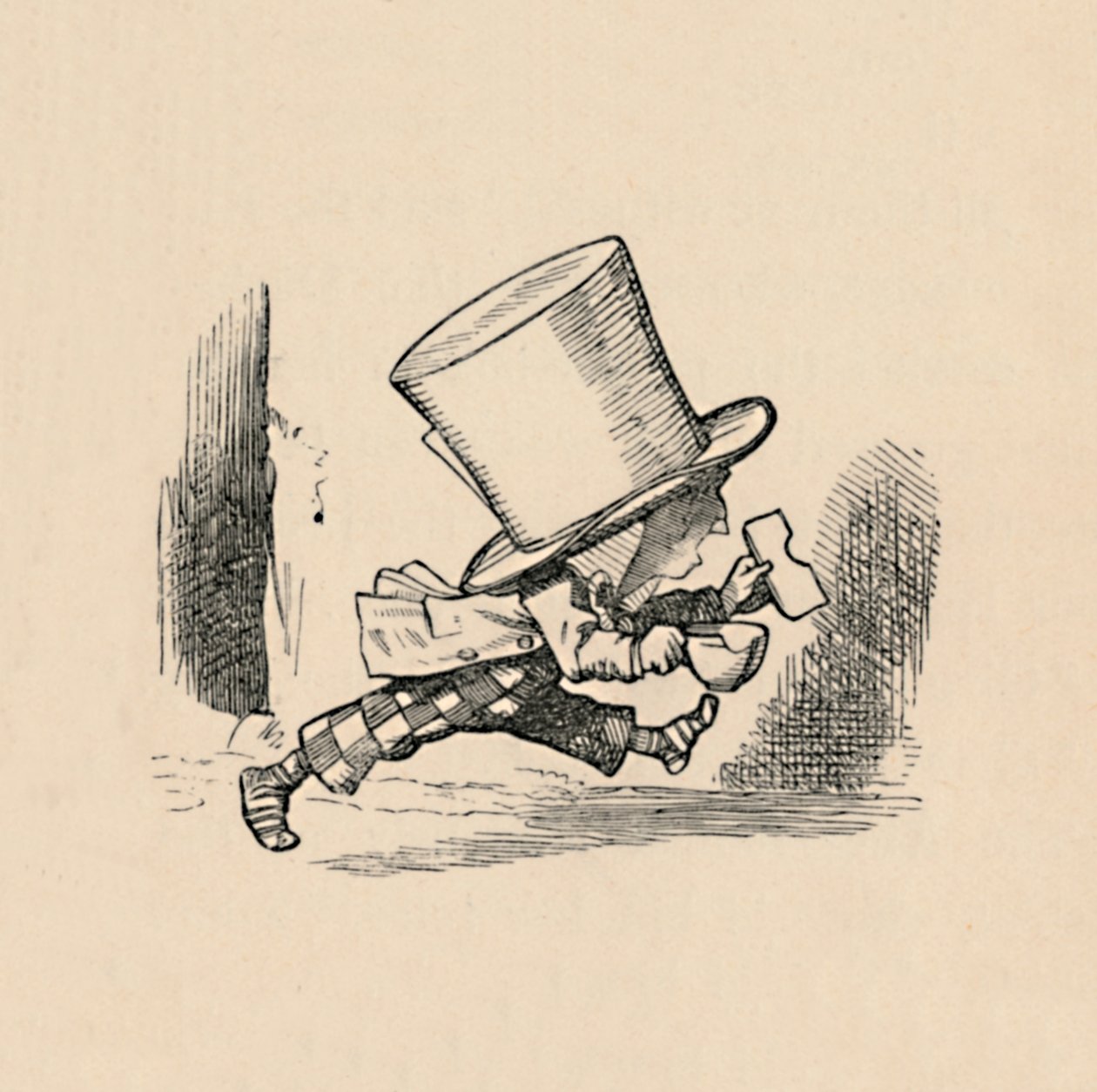 O Chapeleiro Maluco, no capítulo As Tortas, 1889 de John Tenniel