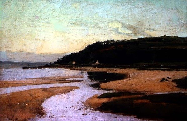 Casas de Campo dos Crofters na Costa de John Terris