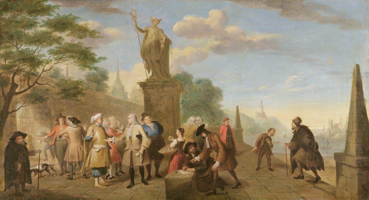 Alegoria do Comércio, 1743 de John Theodore Heins