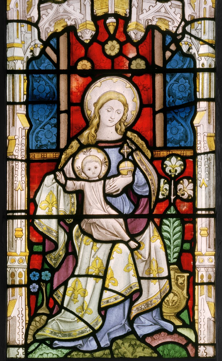 Madonna and Child, c.1863 (vitral) de John Thomas Grylls