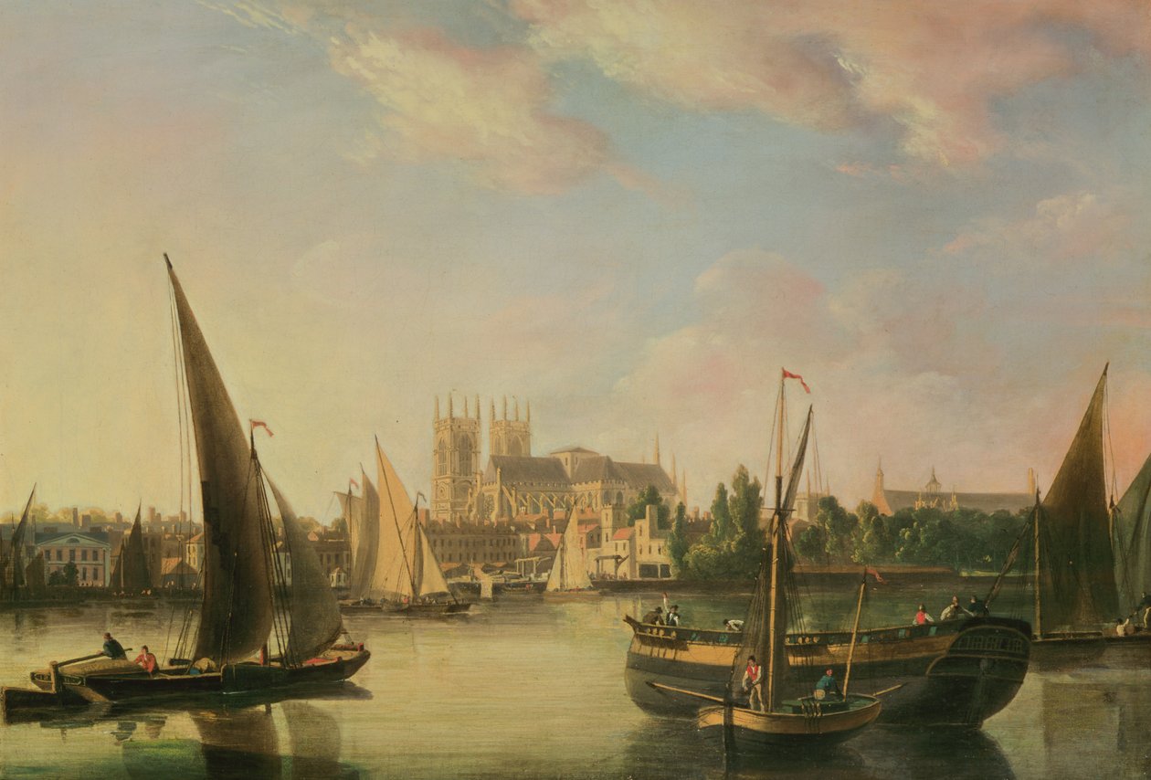 Uma visão de Westminster de John Thomas Serres
