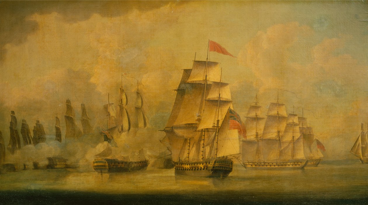 Batalha do Estreito de Malaca, 15 de fevereiro de 1804 de John Thomas Serres