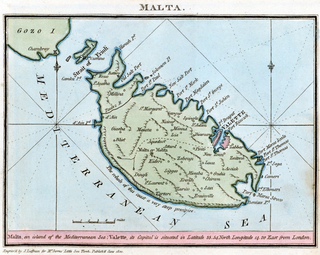 Carta de Malta de John Thomas Serres