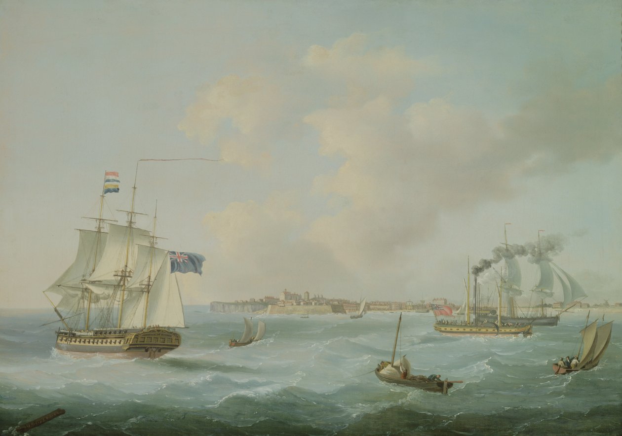 Envio fora de Margate, 1825 de John Thomas Serres