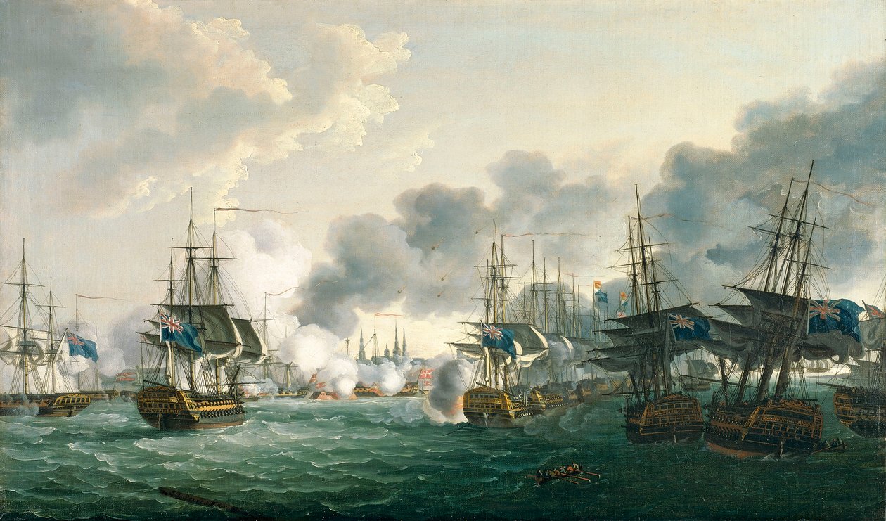 Batalha de Copenhaga, 2 de abril de 1801 de John Thomas Serres