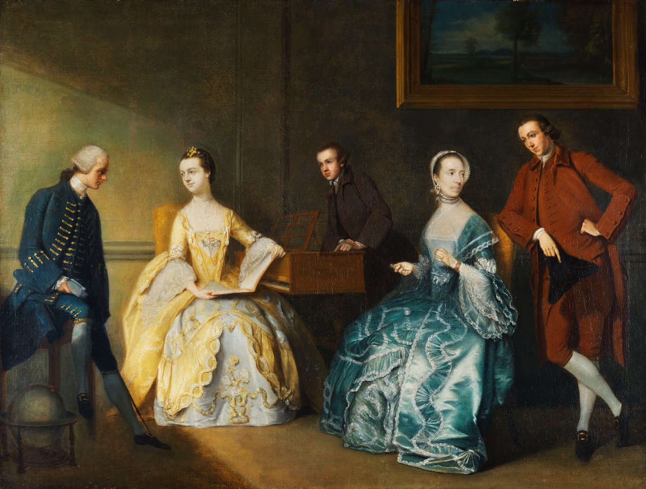 Um retrato de grupo da família Chambers, de John Thomas Seton