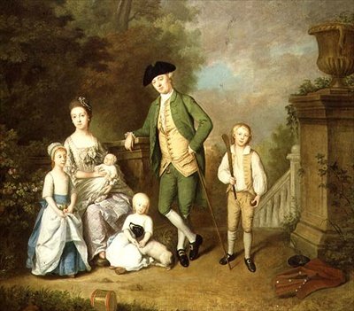 Retrato da Família Wallace (óleo sobre tela) de John Thomas Seton