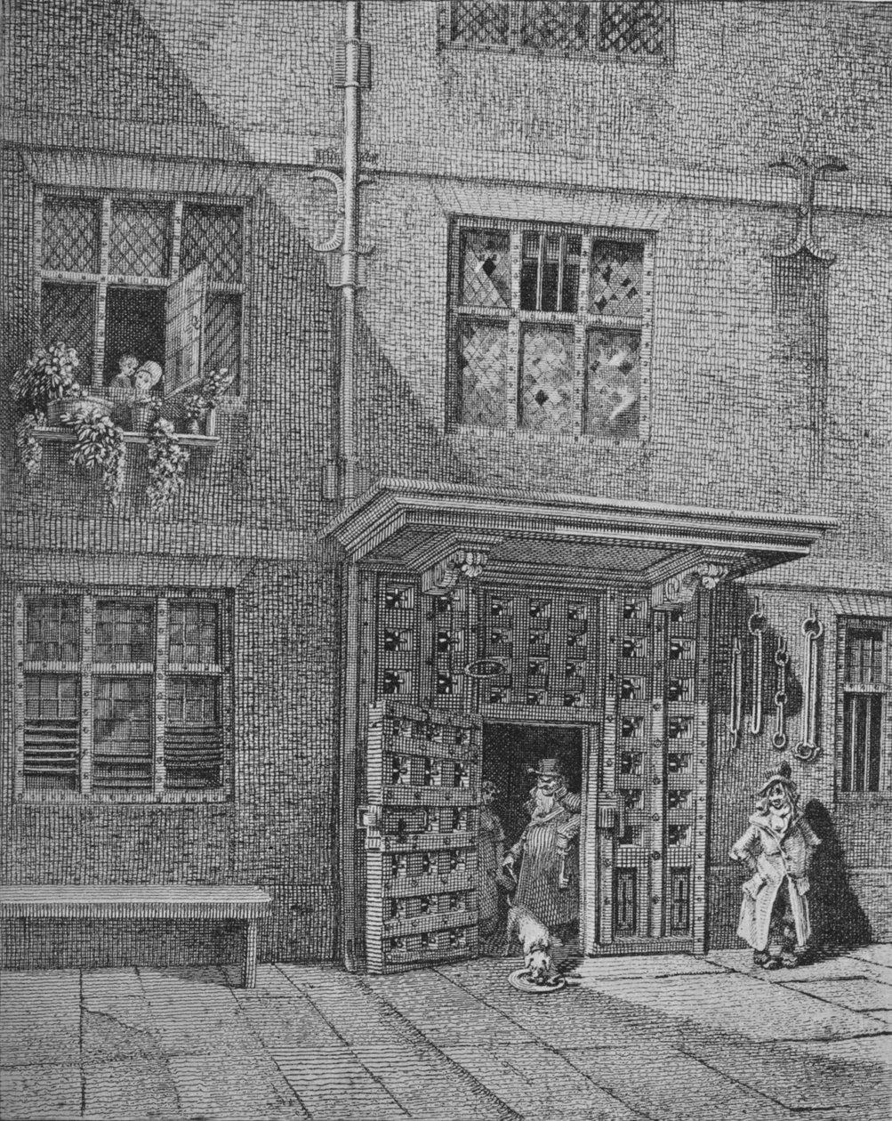 Vista interna do Avicultor Compter, cidade de Londres, 1813 1911 de John Thomas Smith