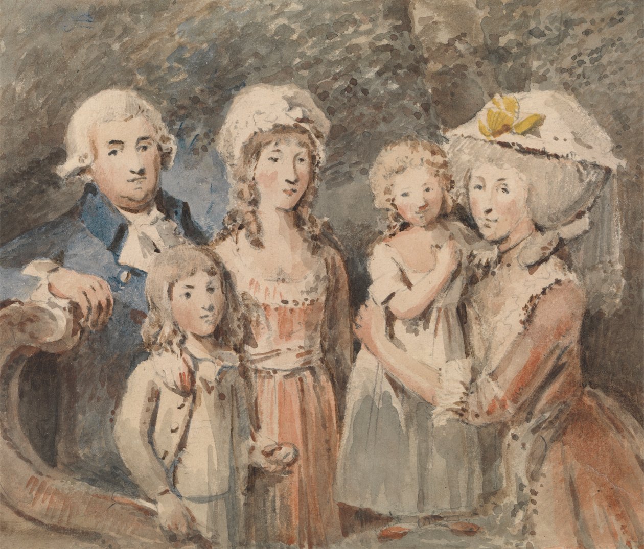 James Boswell e a sua família de John Thomas Smith