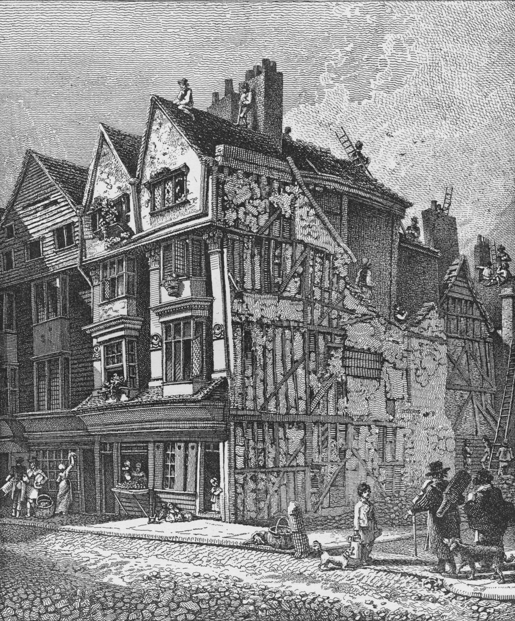 Long Lane, Smithfield, cidade de Londres, 1810 1911 de John Thomas Smith