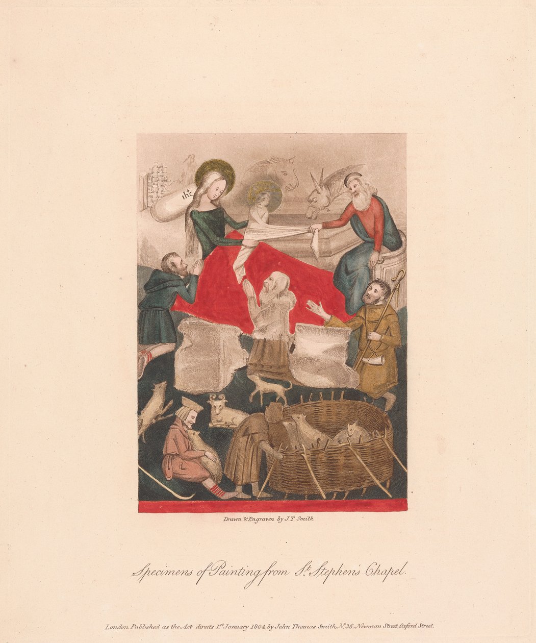 Muster der Malerei aus der St. Stephanskapelle de John Thomas Smith