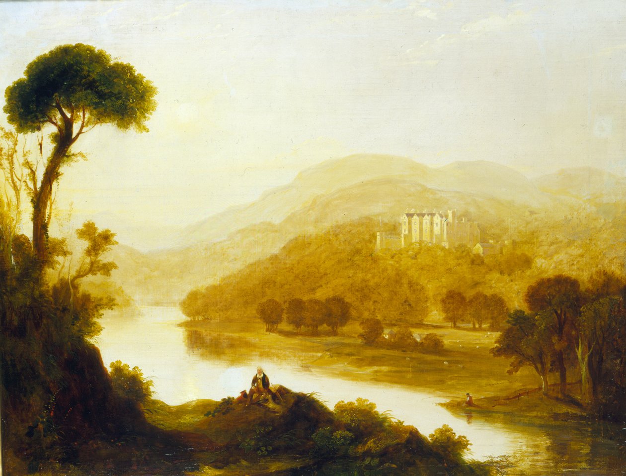 Abbotsford, a casa de Sir Walter Scott, 1828 de John Thomson