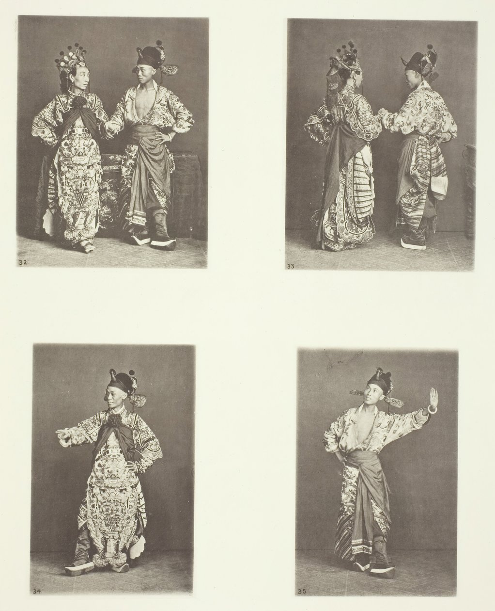 Atores, Traje de Casamento Antigo, Atores, Traje de Casamento Antigo, Traje de Casamento Antigo, c. 1868. de John Thomson