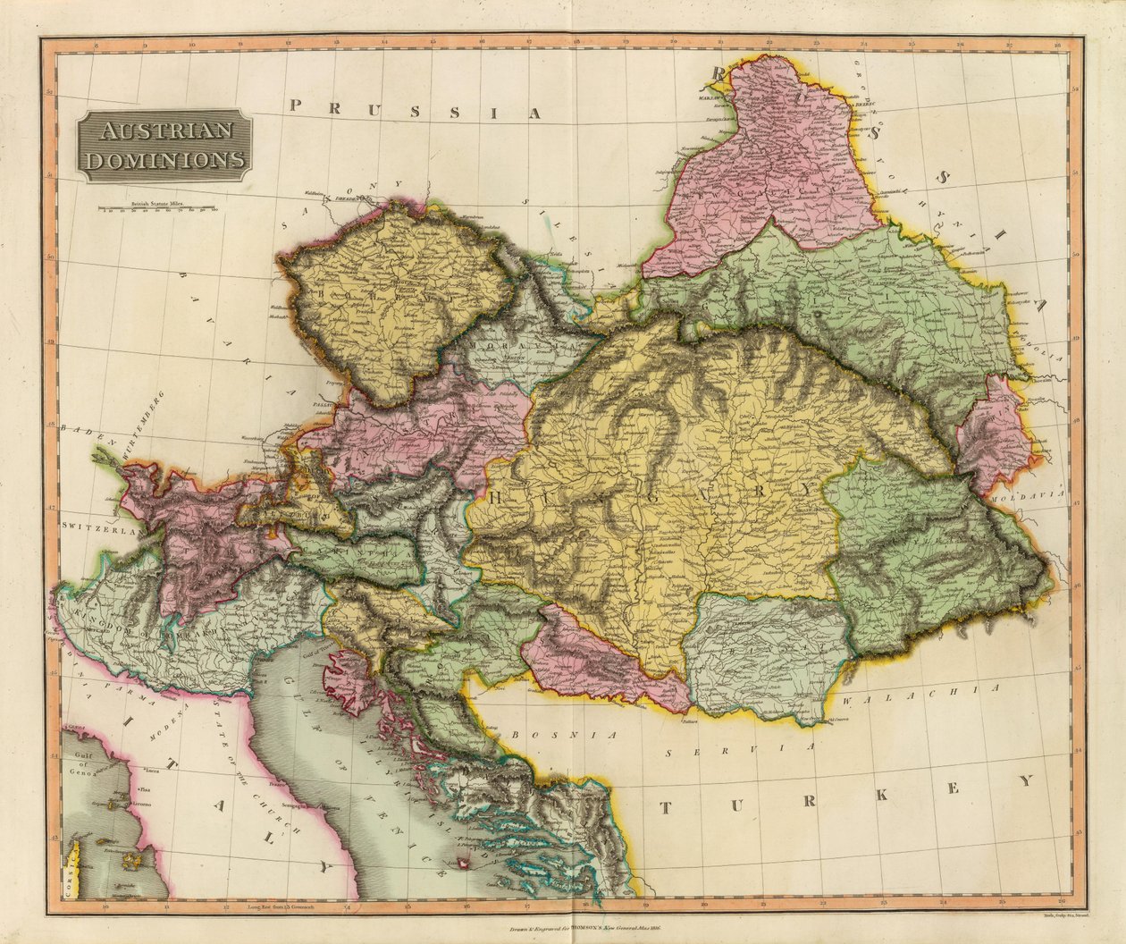 Domínios Austríacos (Thomson, 1816) de John Thomson