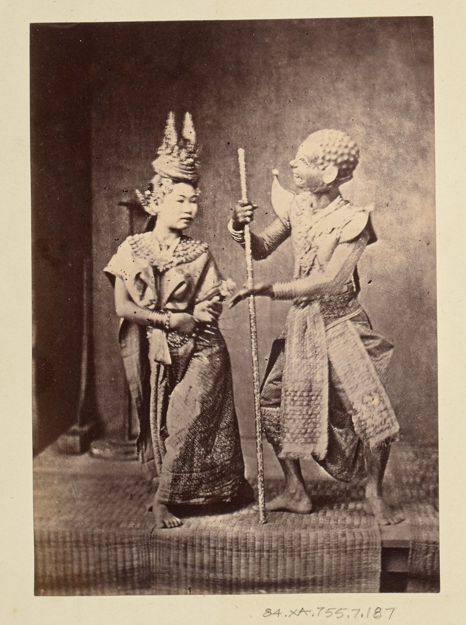 [artistas de Khon]. de John Thomson