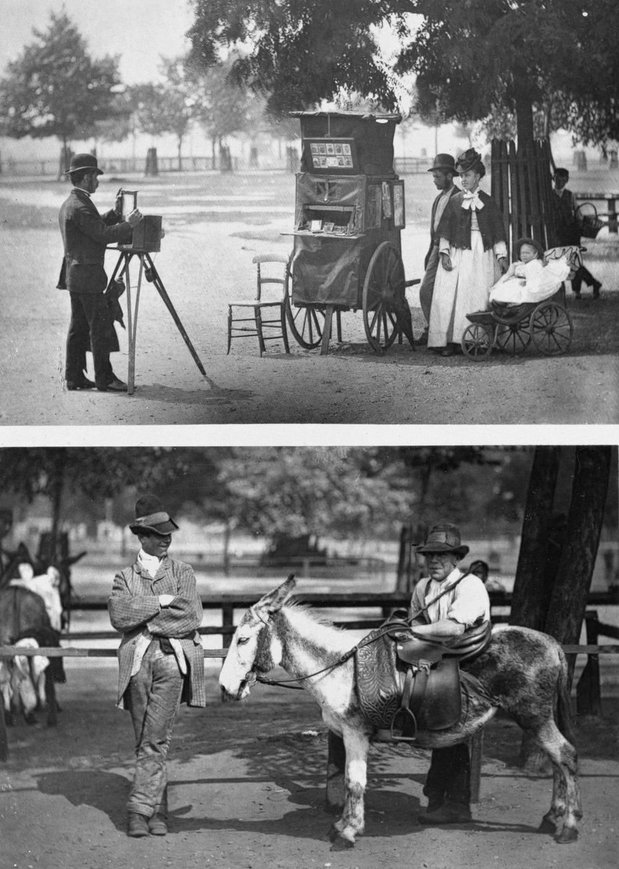 Fotografia no comum e espera de aluguer, 1876-77 (woodburytype) de John Thomson